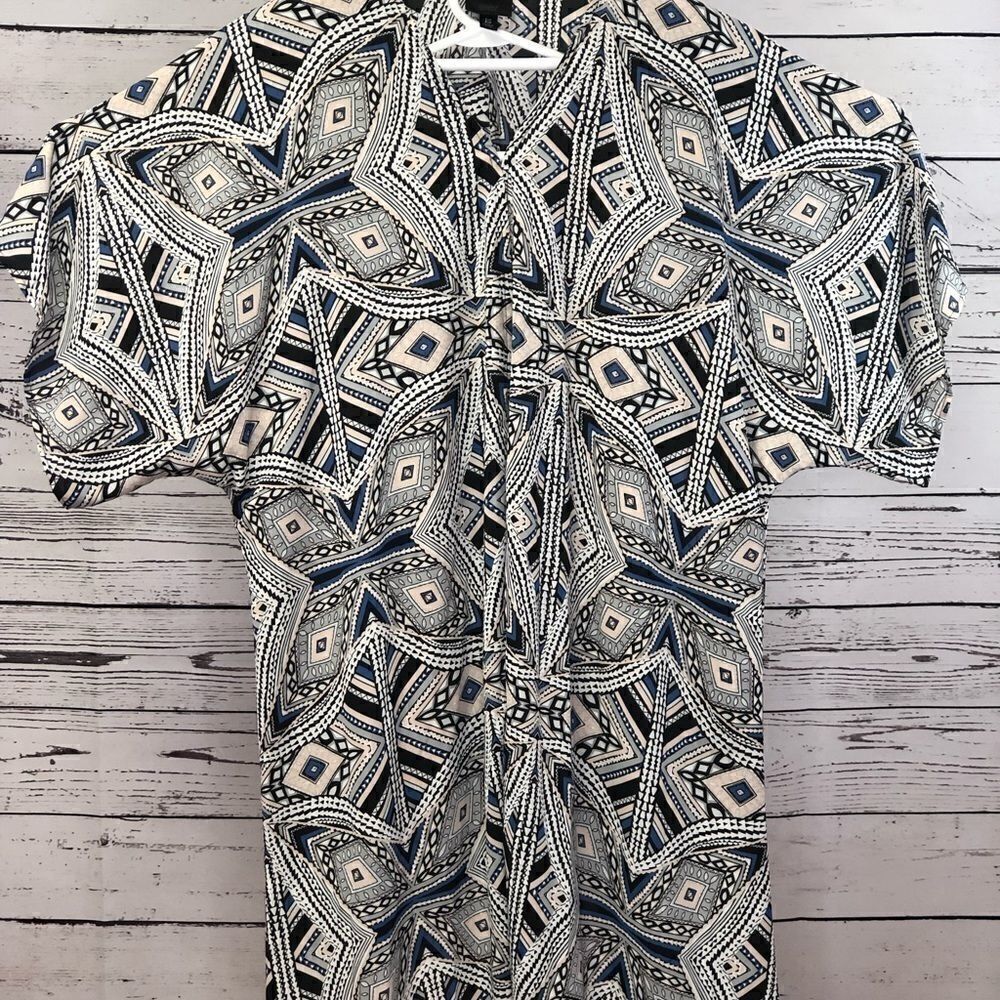 Mossimo Boho S/M Kimono Diamond Triangle Pattern - Picture 8 of 8